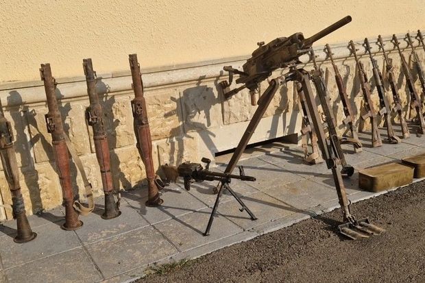 Füzulidə xeyli sayda silah-sursat aşkar edilib